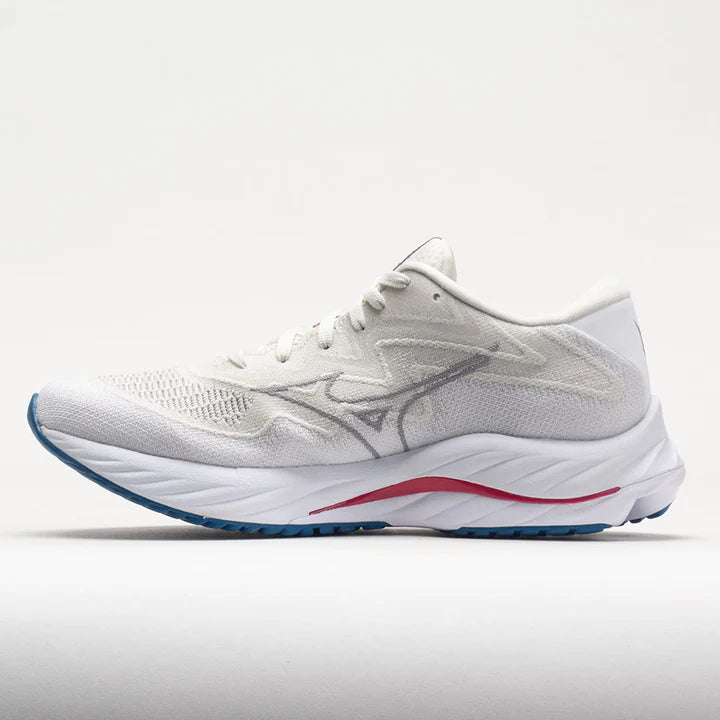 Mizuno Women s Wave Rider 27 White Ultimate Gray Papyrus Key