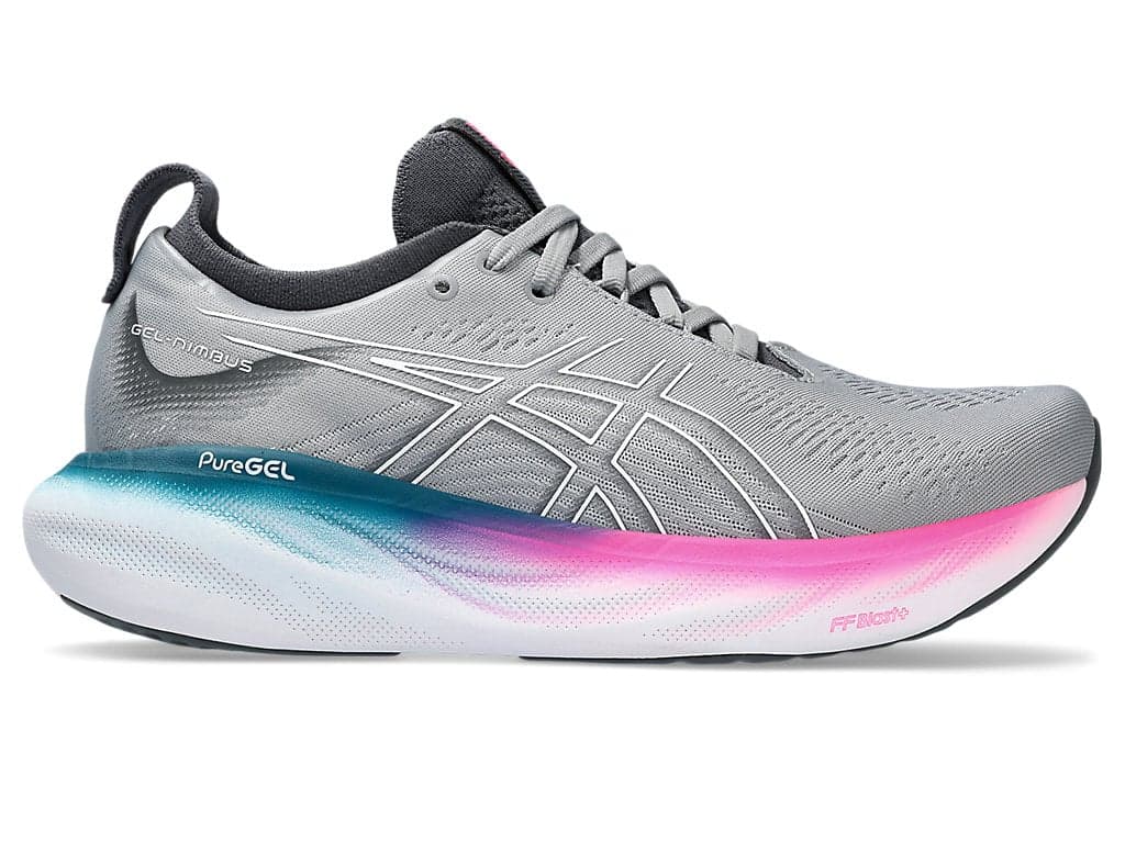 Asics Women's GEL-NIMBUS 25 -SHEET ROCK/WHITE – Key Power Sports
