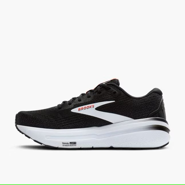 Brooks Men's Ghost Max 2 - Black/White/Fiery Red