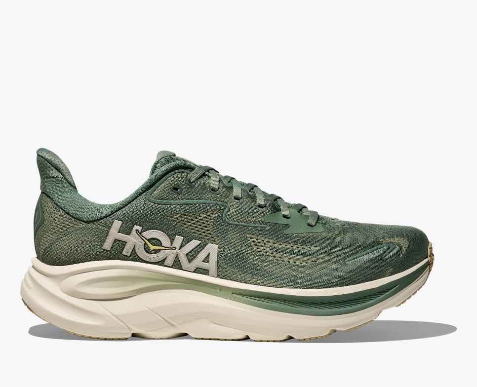 HOKA Men's Clifton 10 Wide - Fern/Truffle Salt – Key Power Sports