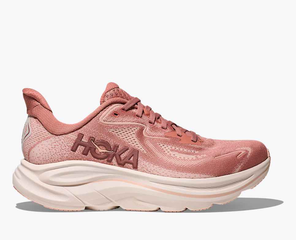 HOKA Women's Clifton 10 Wide - Blush/Rose Latte – Key Power Sports