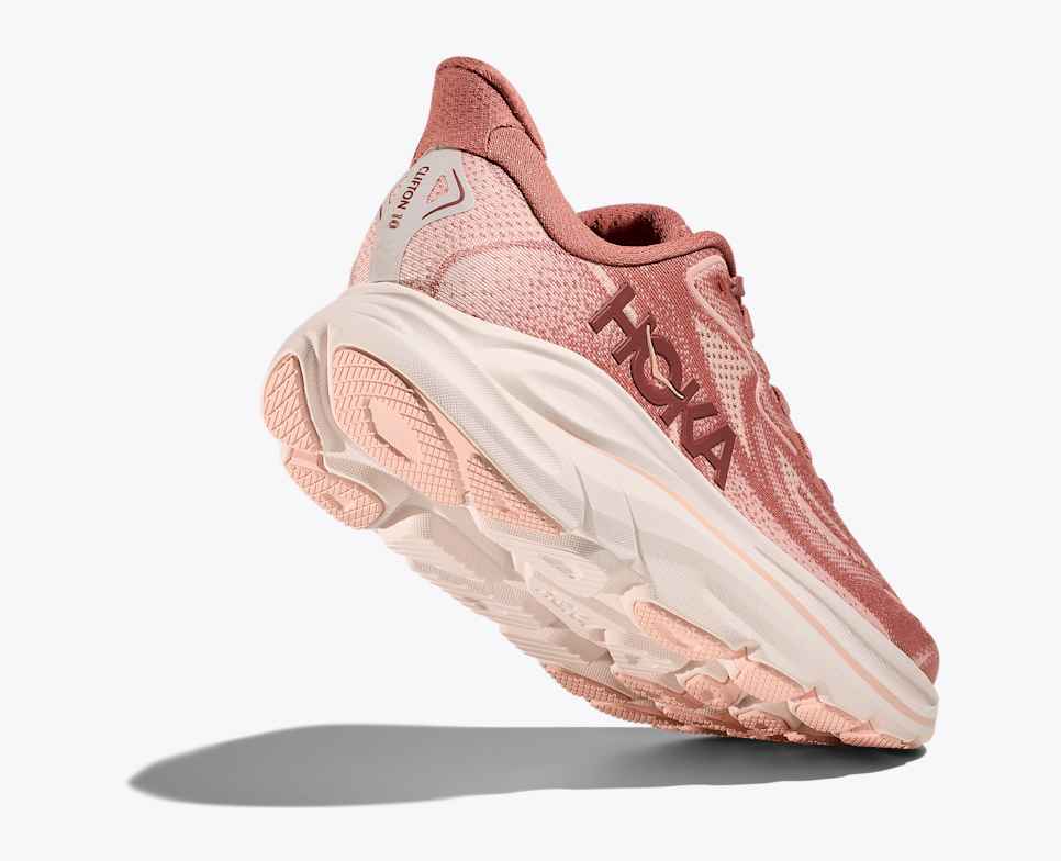 HOKA Women's Clifton 10 Wide - Blush/Rose Latte