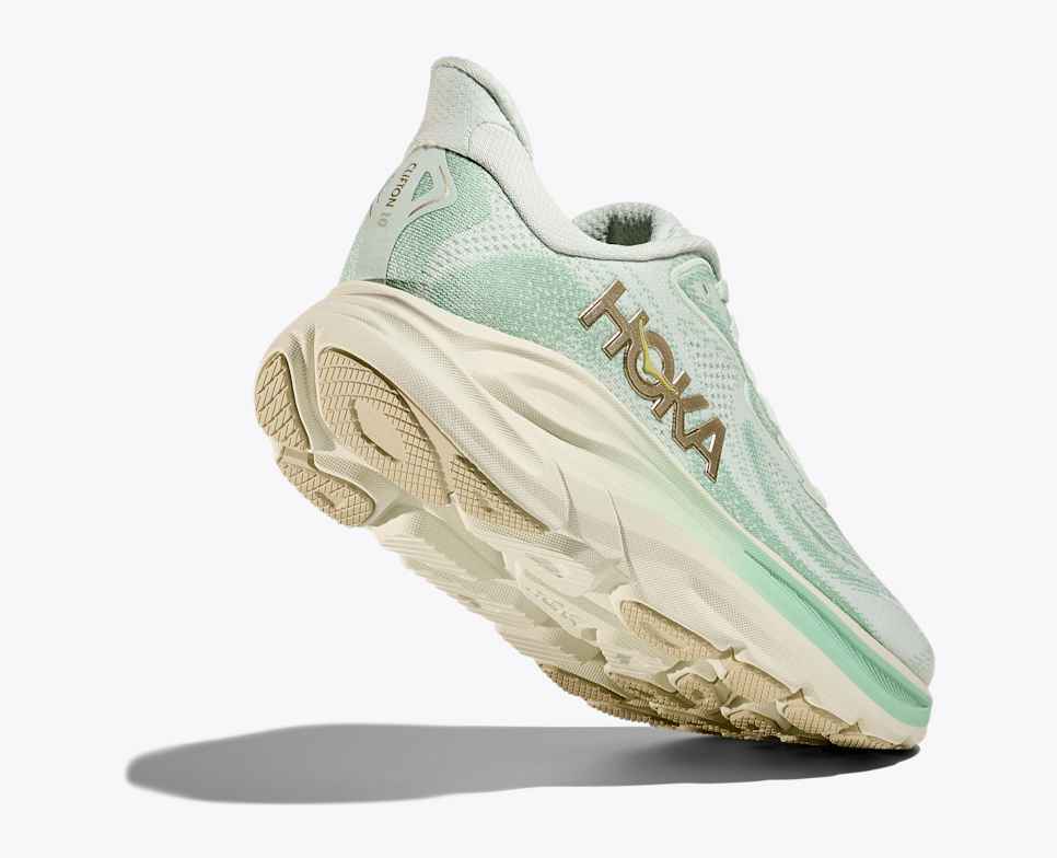 HOKA Women's Clifton 10 Wide - Sea Glass/Jadeite