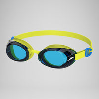 Speedo Junior's Jet 2.0 Goggles - Empire Yellow/Neon Blue