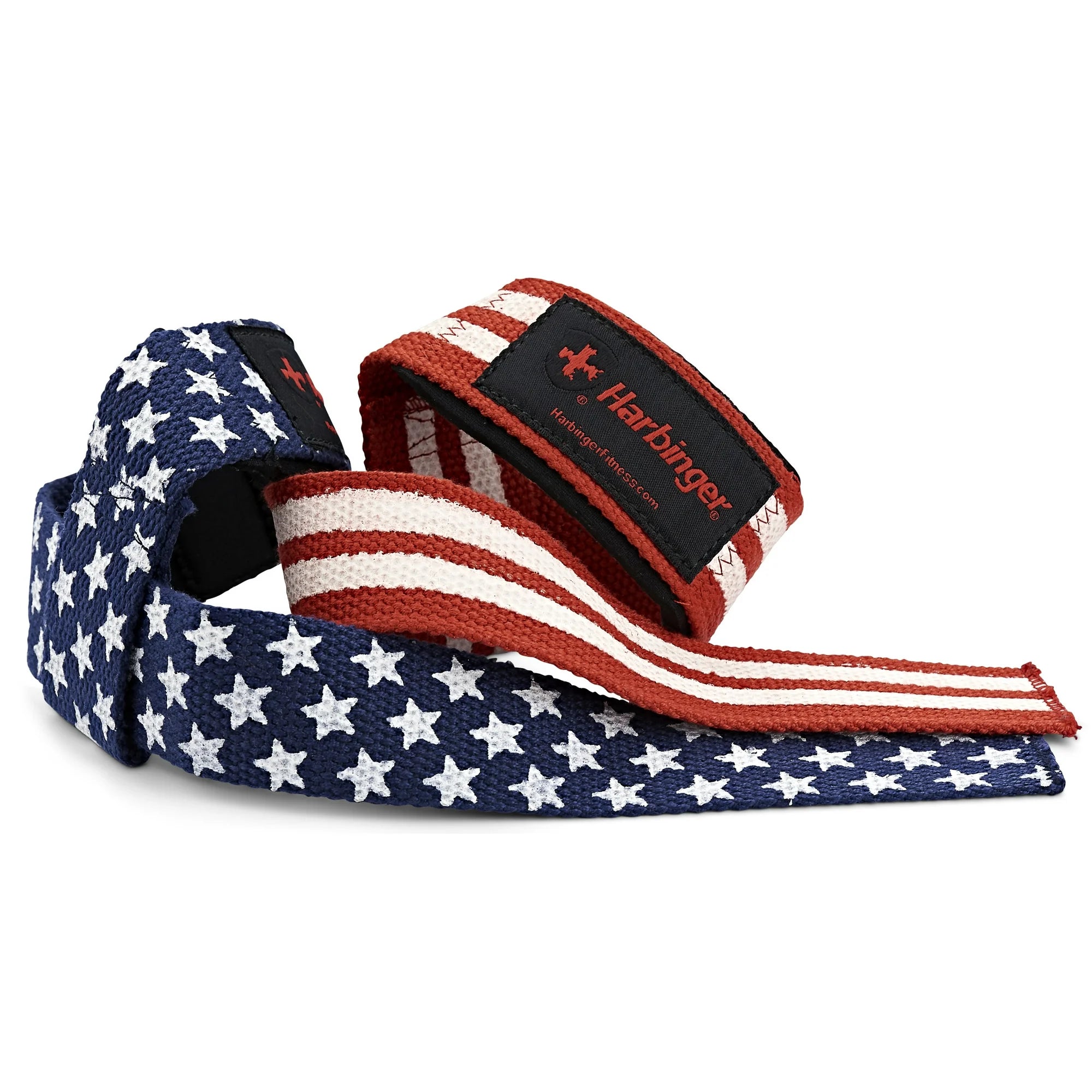 Harbinger Unisex's Padded Cotton Lifting Straps - Flag