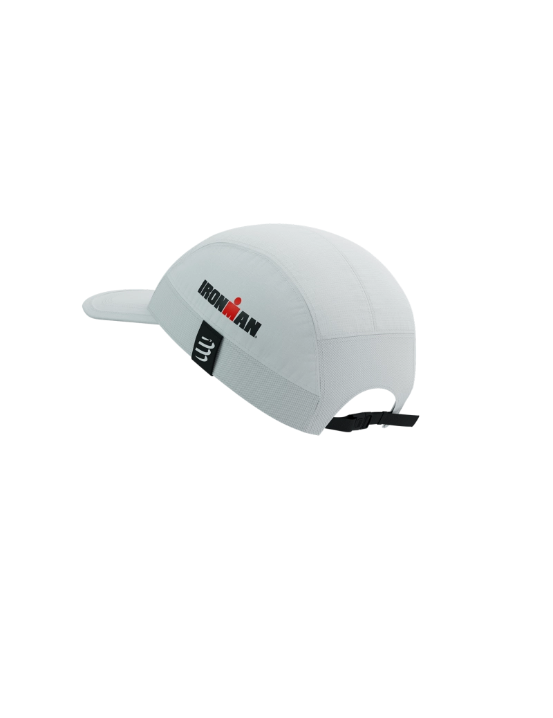 Compressport Unisex's 5 Panel Light Cap - White (Ironman 2025)