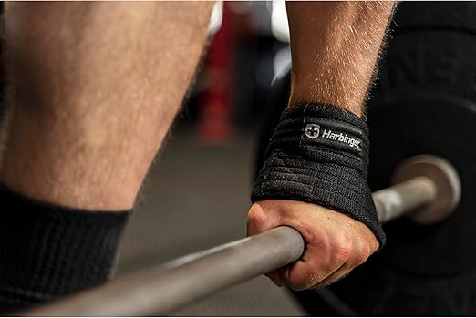 Harbinger Figure 8 Padded Lifting Straps - Black