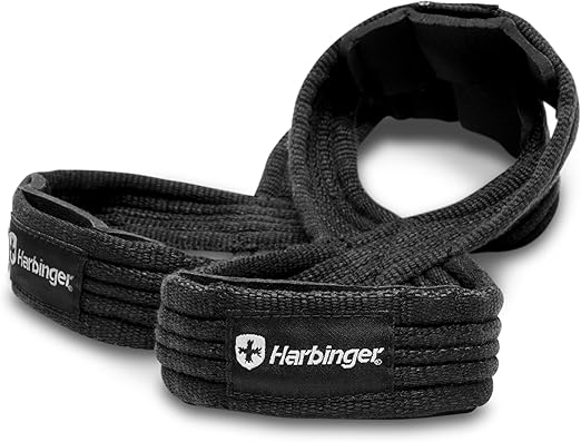 Harbinger Figure 8 Padded Lifting Straps - Black