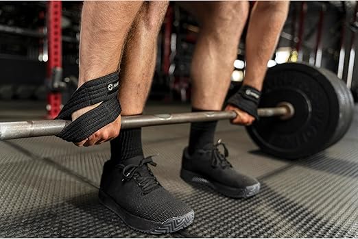 Harbinger Figure 8 Padded Lifting Straps - Black