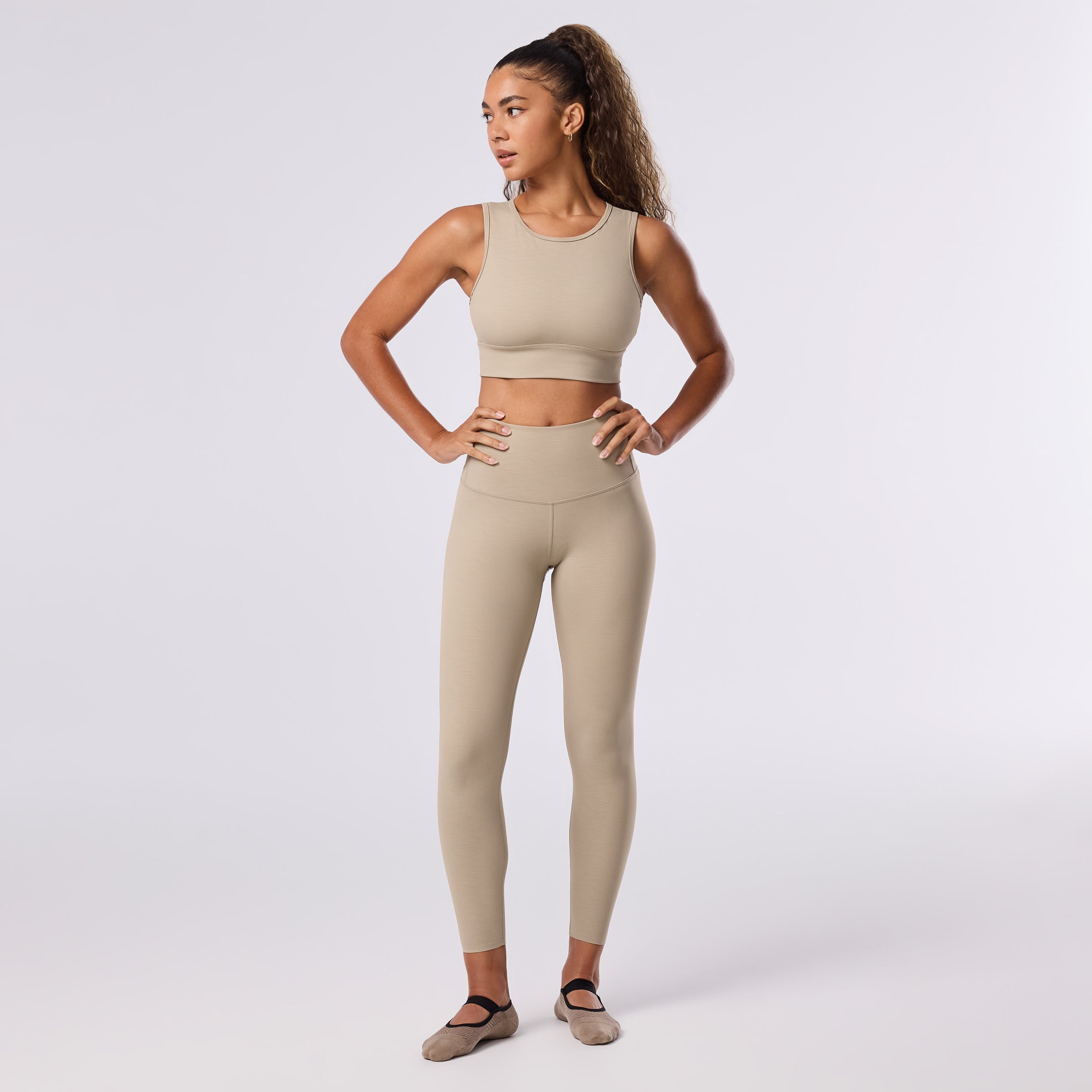 TAVI TaviSculpt High Waisted 7/8 Tight - Kiso Shitake