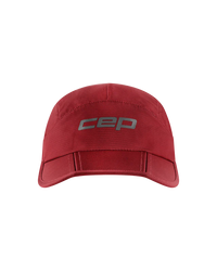 CEP Unisex's Run Foldable Cap - Burgundy