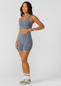 Lorna Jane Lotus No Chafe 16cm Bike Shorts - Powder Grey