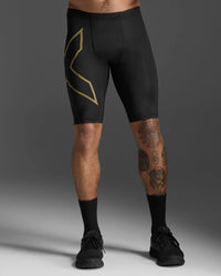 2XU Men's Light Speed Compression Shorts - BLK/GRF