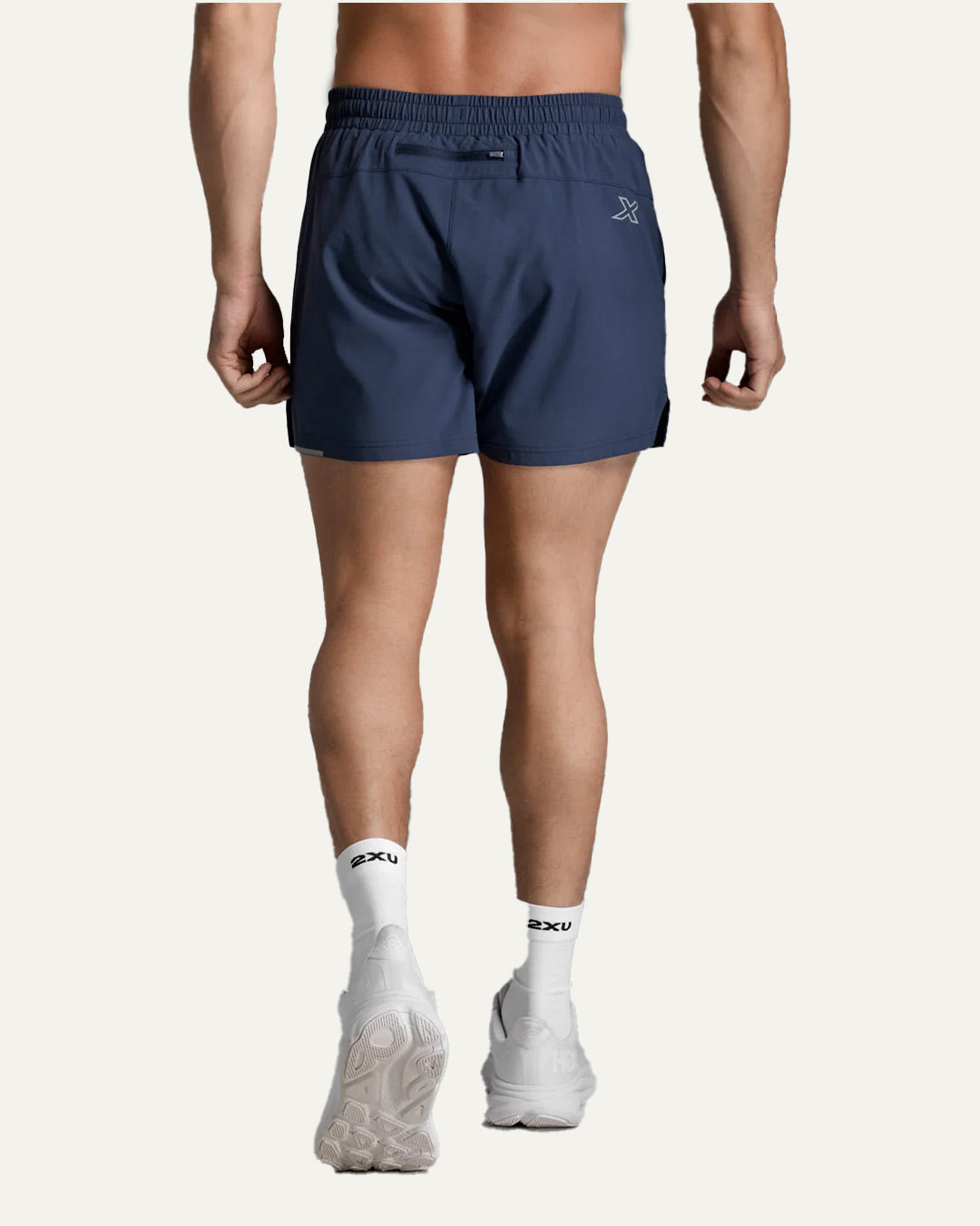 2XU Men's Aero 5 Inch Shorts - Midnight/Silver Reflective