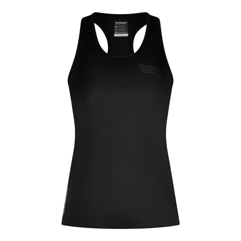 Pressio Women's Perform Singlet - BLK/MAT