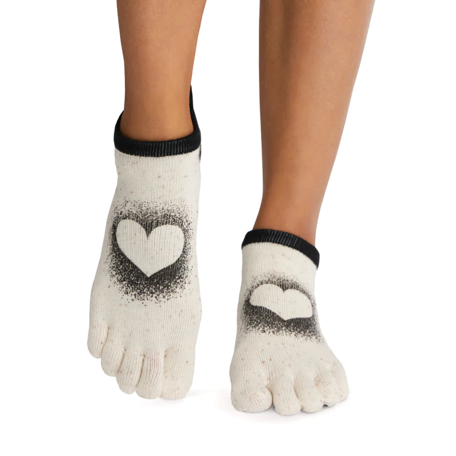 TOESOX Grip Full Toe Low Rise - Coconut for You