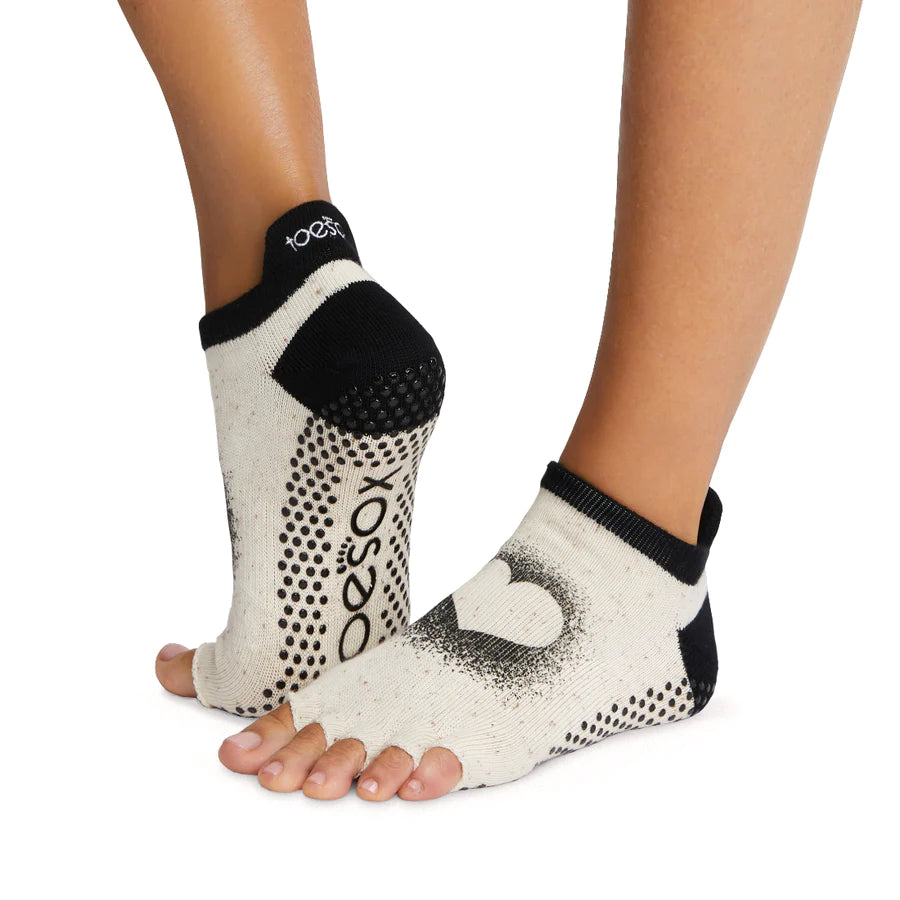 TOESOX Grip Half Toe Low Rise - Coconut For You