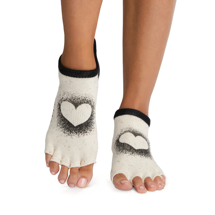 TOESOX Grip Half Toe Low Rise - Coconut For You
