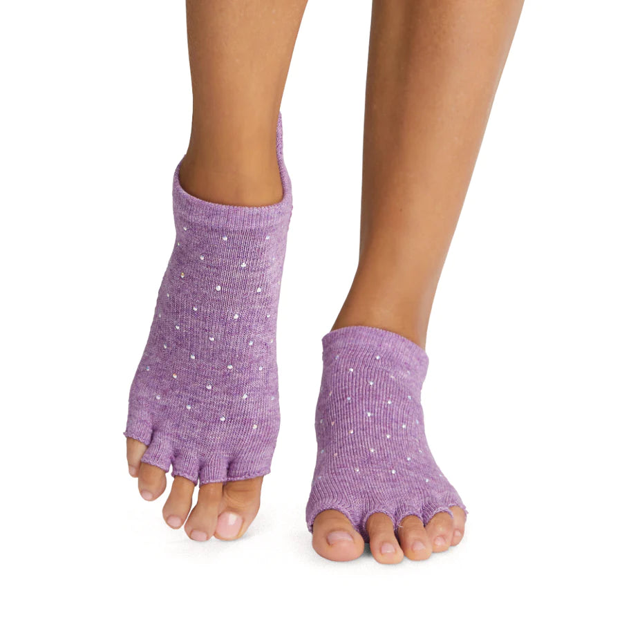 TOESOX Grip Half Toe Low Rise - Violet Twinkle