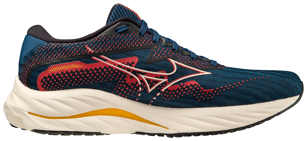 Mizuno Men's Wave Rider 27 - Blue Opal/Papyrus/Ski Patrol
