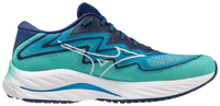 Mizuno Men's Men's Wave Rider 27 SSW - Atlantis/White/Blue Depths