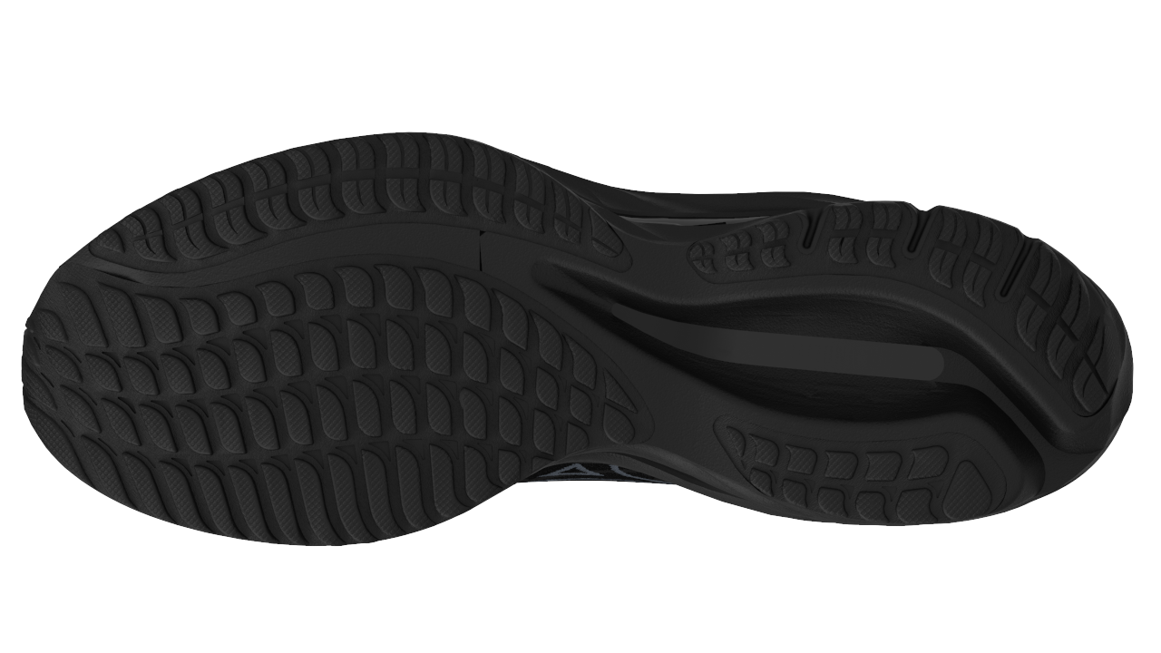 Mizuno Men's Wave Rider 27 2E - Black/Turbulence/Black