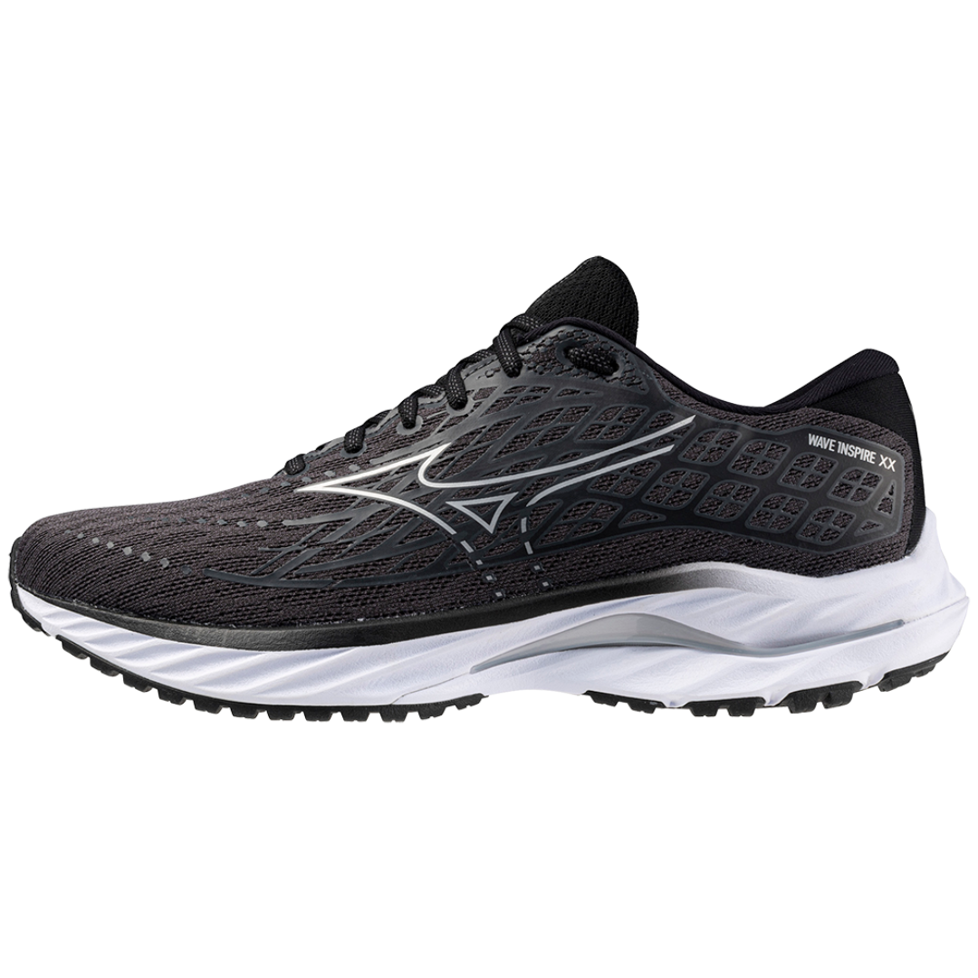Mizuno Men's Wave Inspire 20 2E - Ebony/White/Black