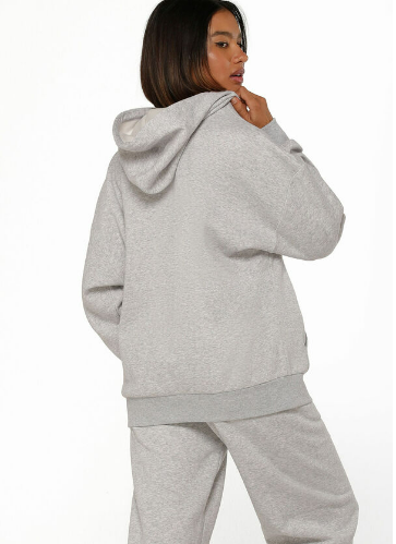 Lorna Jane Lounge Fleece Hoodie Grey Marl Key Power Sports Singapore