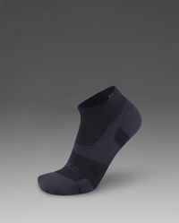 2XU Unisex's Vectr Light Cushion 1/4 Crew - Black/Titanium