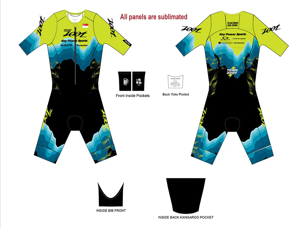 Zoot Women's Ultra Tri P1 Racesuit Shield - Team Zoot 2025