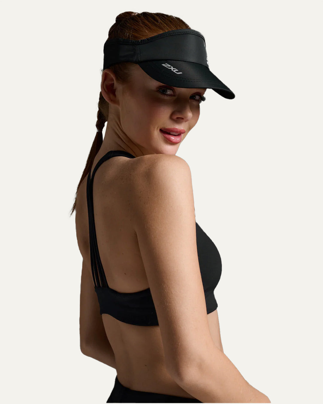 2XU Unisex's Run Visor - Black/Black