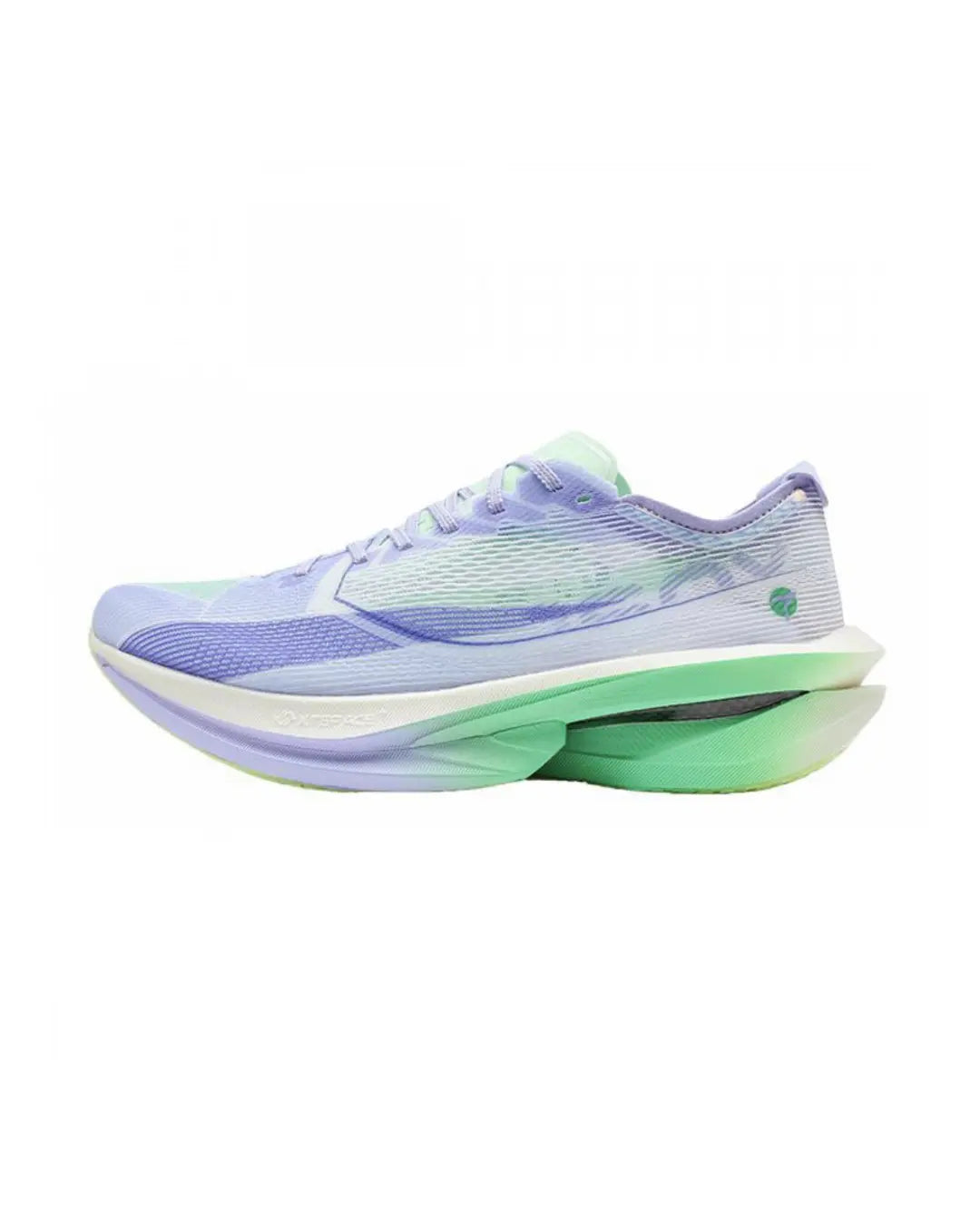 Xtep Women's 160X 7.0 - Elf Green/Poi Purple/Blue Purple