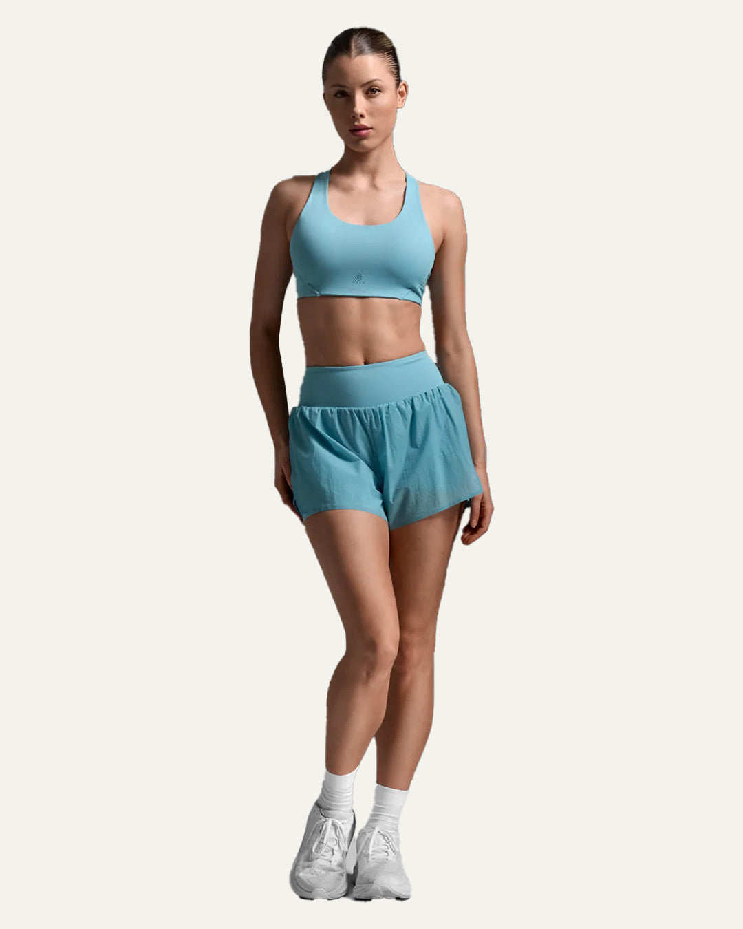 2XU Women's Aero Mesh Medium Impact Bra - Retro Blue/Retro Blue Reflect