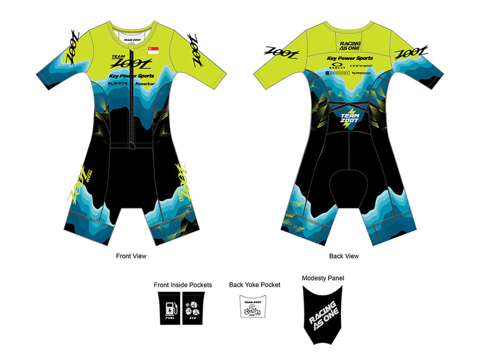 Zoot Women's Tri AERO FZ Racesuit - Team Zoot 2025