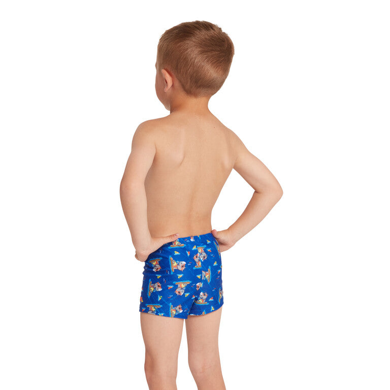 ZOGGS Boy's Hip Racer Kids - Hippo Print