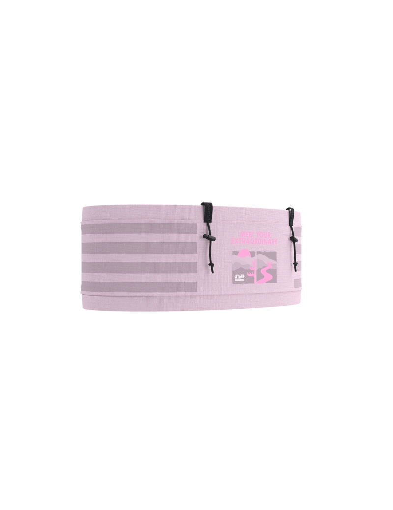 Compressport Unisex's Free Belt Pro UTMB 2025 L1 - Roseate