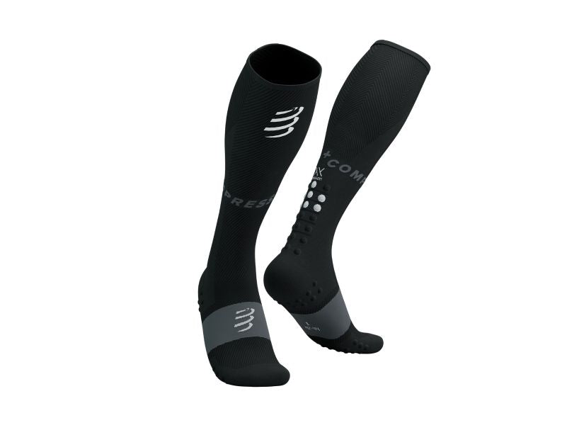 COMPRESSPORT Unisex's Full Socks Race Oxygen - BLACK