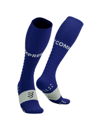 Compressport Unisex's Full Socks Run - Dazz Blue/Sugar
