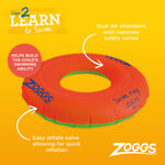 Zoggs Swim Ring - EI valves - Orange