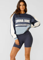 Lorna Jane Serenade Oversized Sweat - Ash Blue