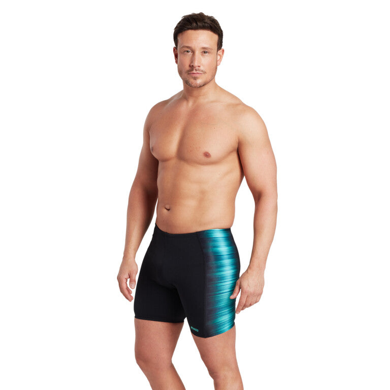 ZOGGS Men's Panelled Mid Jammer - Pipeline Print