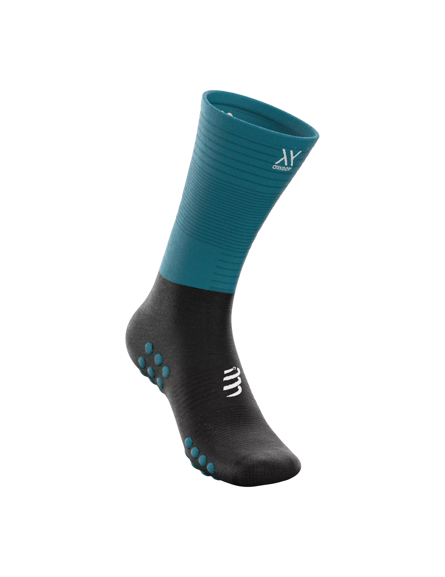 Compressport Mid Compression Socks ( XU00005B5028) - Mosaic Blue/Black