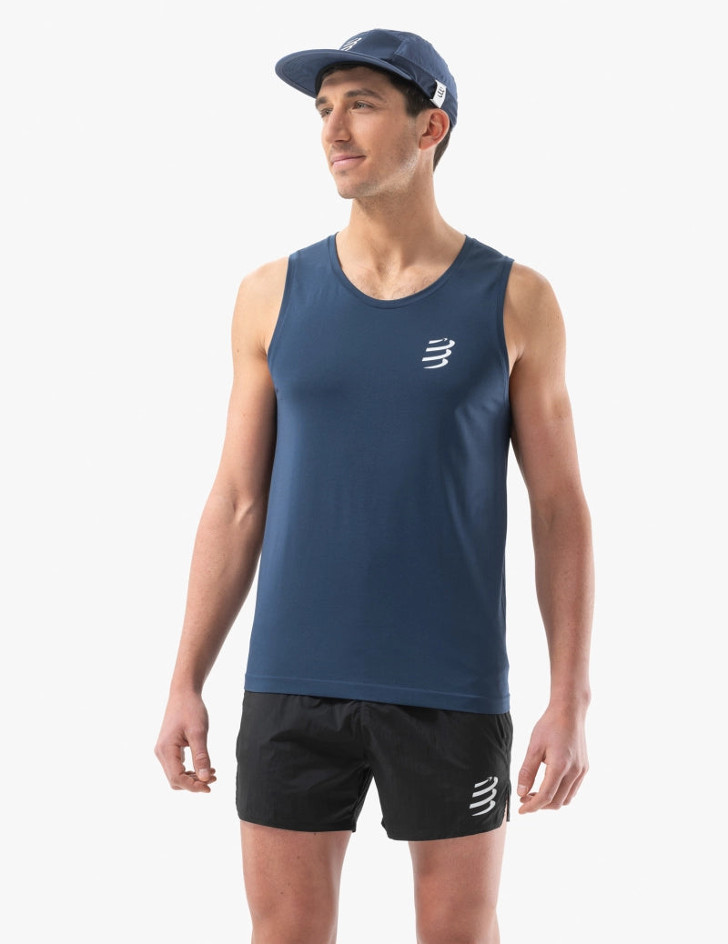 Compressport Men's Performance Singlet - Blues