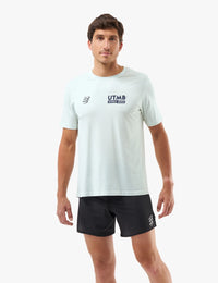Compressport Men's Training SS Tshirt UTMB 2025 L1 - Ice Flow