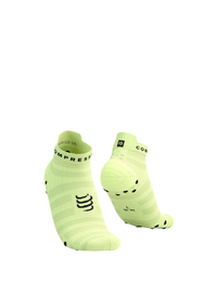 Compressport Unisex's PRO Racing Socks v4.0 Ultralight Run Low - Shadow Lime/Black