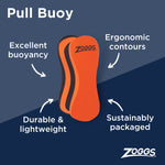 ZOGGS Pull Buoy - Black/Orange
