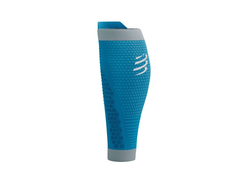 Compressport Unisex's R2 3.0 Calf Sleeve - Ocean/Alloy