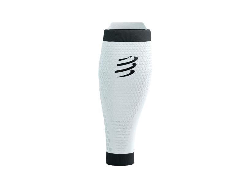 Compressport Unisex's R2 3.0 Calf Sleeve - White/Black