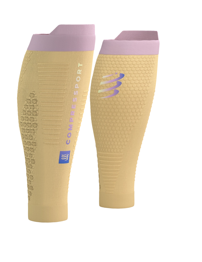 Compressport Unisex's R2 3.0 Calf Sleeves - Impala/Roseate