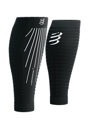 Compressport Unisex's R2 AERO Calf Sleeves - Black/White